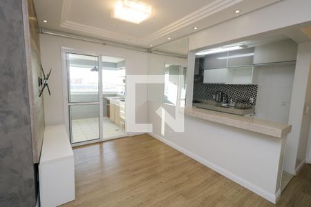 Sala de apartamento para alugar com 2 quartos, 60m² em Vila Valparaíso, Santo André