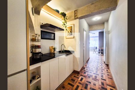 Cozinha de kitnet/studio para alugar com 1 quarto, 40m² em Bela Vista, São Paulo