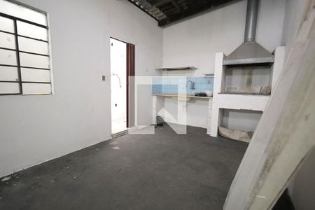 Cozinha e Churrasqueira de casa para alugar com 1 quarto, 320m² em Sítio dos Vianas, Santo André