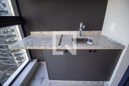 Varanda da Sala de apartamento para alugar com 1 quarto, 55m² em Parque Campolim, Sorocaba
