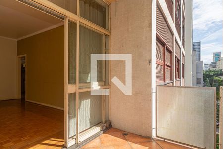 Varanda da Sala de apartamento para alugar com 3 quartos, 169m² em Consolação, São Paulo