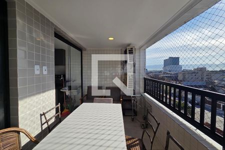 Varanda de apartamento para alugar com 2 quartos, 110m² em Guilhermina, Praia Grande