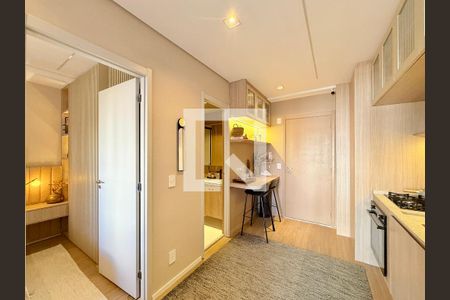 Cozinha  de apartamento à venda com 1 quarto, 34m² em Brooklin, São Paulo