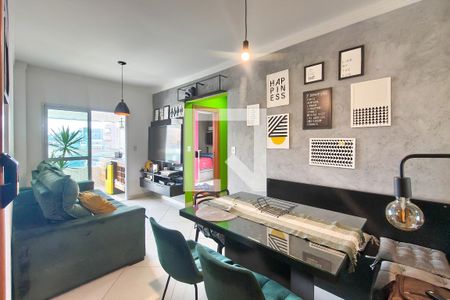 Sala de apartamento para alugar com 2 quartos, 70m² em Boqueirão, Praia Grande