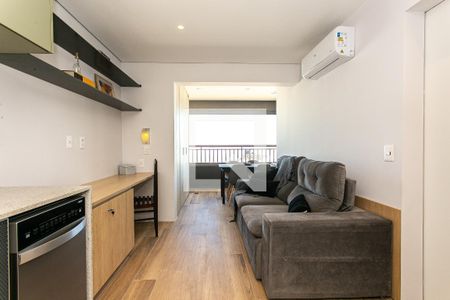 Sala de apartamento à venda com 1 quarto, 37m² em Vila Anglo Brasileira, São Paulo