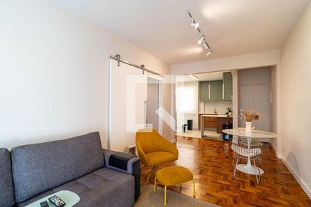 Sala de apartamento à venda com 1 quarto, 58m² em Bela Vista, São Paulo