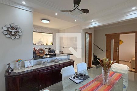 Sala de Jantar de casa de condomínio para alugar com 3 quartos, 110m² em Macuco, Santos