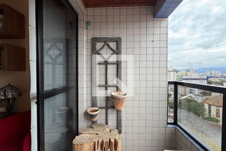 Varanda da Sala de apartamento para alugar com 1 quarto, 60m² em Embaré, Santos