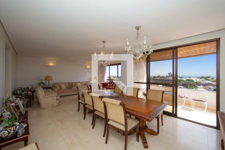 SALA de apartamento à venda com 4 quartos, 406m² em Belvedere, Belo Horizonte