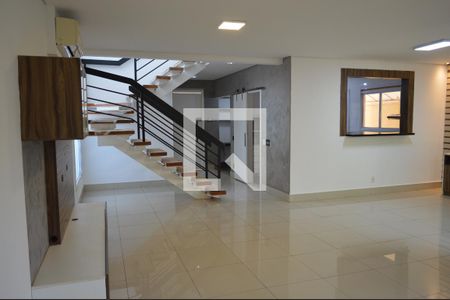 Sala de casa de condomínio para alugar com 3 quartos, 222m² em Bonfim Paulista, Ribeirão Preto