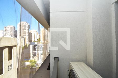 varanda sala de kitnet/studio à venda com 1 quarto, 25m² em Perdizes, São Paulo