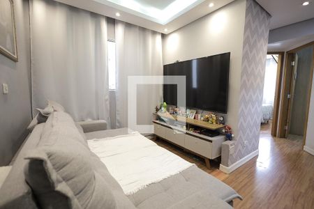 Sala de apartamento à venda com 2 quartos, 80m² em Vila Silvestre, Santo André