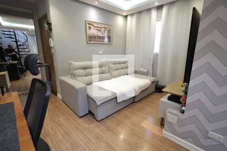 Sala de apartamento à venda com 2 quartos, 80m² em Vila Silvestre, Santo André