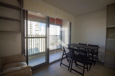 Sala / Quarto - Studio de kitnet/studio para alugar com 1 quarto, 26m² em Santo Amaro, São Paulo