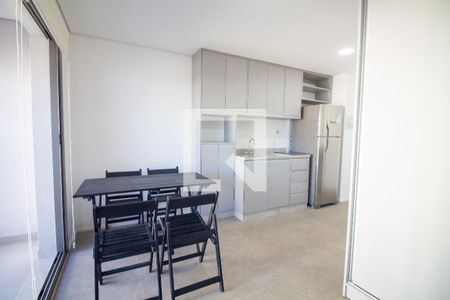 Sala / Quarto - Studio de kitnet/studio para alugar com 1 quarto, 26m² em Santo Amaro, São Paulo