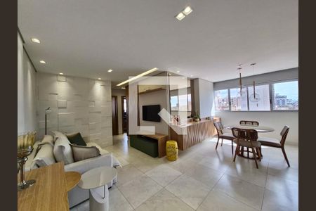 Sala e sala de jantar  de apartamento à venda com 3 quartos, 168m² em Jardim America, Belo Horizonte