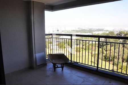 Detalhe - Varanda da Sala e Sala de Jantar de apartamento para alugar com 2 quartos, 85m² em City América, São Paulo
