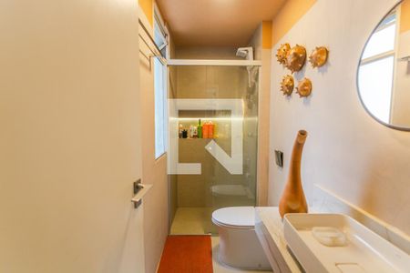 Banheiro Social de apartamento à venda com 1 quarto, 48m² em Funcionários, Belo Horizonte
