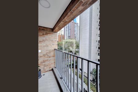 Varanda da Sala de apartamento à venda com 1 quarto, 45m² em Chácara Klabin, São Paulo