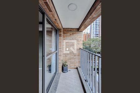 Varanda da Sala de apartamento à venda com 1 quarto, 45m² em Chácara Klabin, São Paulo
