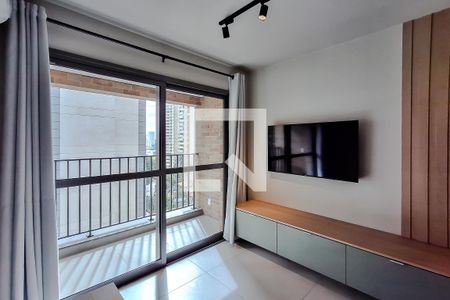 Sala de apartamento à venda com 1 quarto, 45m² em Chácara Klabin, São Paulo