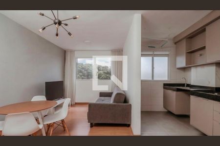 Sala/cozinha de apartamento para alugar com 2 quartos, 48m² em Cabral, Contagem
