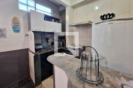 Cozinha de kitnet/studio para alugar com 1 quarto, 35m² em Itaipu, Niterói