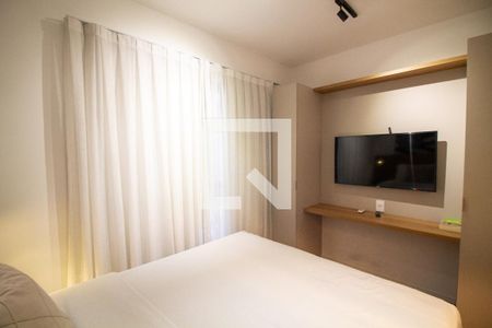Sala / Quarto - Studio de kitnet/studio para alugar com 1 quarto, 25m² em Brooklin, São Paulo