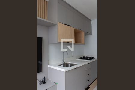 Cozinha de apartamento para alugar com 1 quarto, 26m² em Santo Amaro, São Paulo