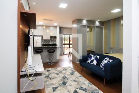 Sala de kitnet/studio para alugar com 1 quarto, 48m² em Jardim Barbacena, Cotia