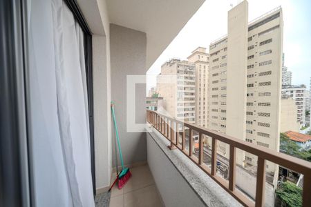 Sacada de kitnet/studio para alugar com 1 quarto, 23m² em Consolação, São Paulo