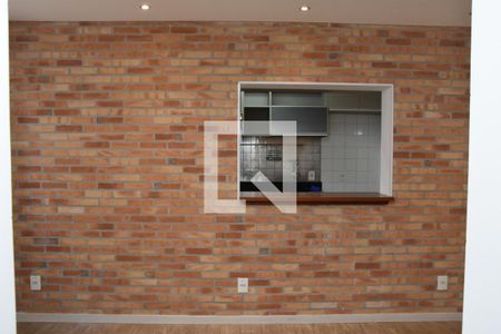 Sala detalhe parede de apartamento para alugar com 3 quartos, 71m² em Vila Rami, Jundiaí