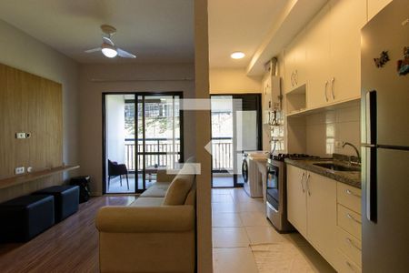 Sala/Cozinha de apartamento para alugar com 2 quartos, 58m² em Granja Viana, Cotia