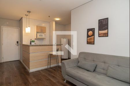 Sala de apartamento para alugar com 1 quarto, 35m² em Santa Cecilia, São Paulo