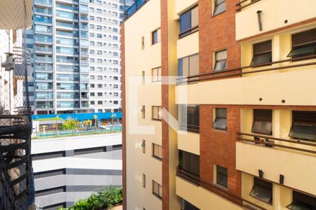 Vista da Sacada da Sala/Quarto de apartamento para alugar com 1 quarto, 28m² em Vila Monte Alegre, São Paulo