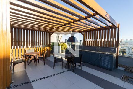Área comum - Churrasqueira de kitnet/studio para alugar com 1 quarto, 27m² em Farroupilha, Porto Alegre