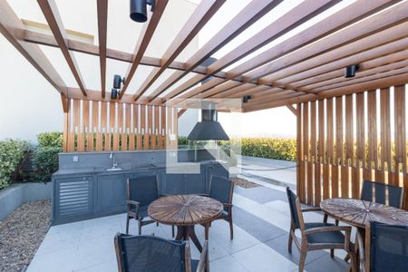 Área comum - Churrasqueira de kitnet/studio para alugar com 1 quarto, 27m² em Farroupilha, Porto Alegre
