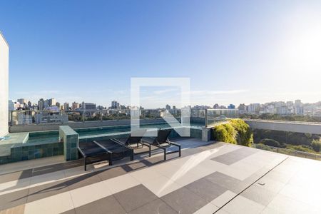 Área comum - Piscina de kitnet/studio para alugar com 1 quarto, 27m² em Farroupilha, Porto Alegre