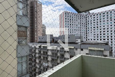 Varanda da Sala de apartamento para alugar com 1 quarto, 48m² em José Menino, Santos
