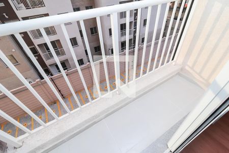 Varanda da Sala/Cozinha de kitnet/studio para alugar com 1 quarto, 26m² em Parada Xv de Novembro, São Paulo