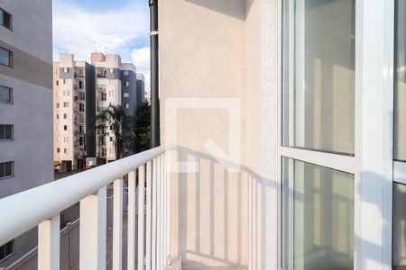 Varanda da Sala/Cozinha de kitnet/studio para alugar com 1 quarto, 26m² em Parada Xv de Novembro, São Paulo