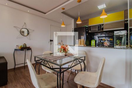 Sala/Sala de jantar de apartamento à venda com 3 quartos, 60m² em Vila Noemia, Mauá