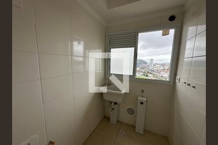Cozinha e Área de Serviço de apartamento para alugar com 2 quartos, 46m² em Parque Sao Vicente, São Vicente