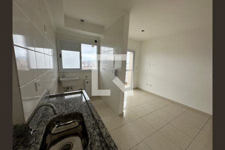 Cozinha de apartamento para alugar com 2 quartos, 46m² em Parque Sao Vicente, São Vicente