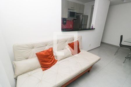 Sala de apartamento para alugar com 2 quartos, 50m² em Vila Homero Thon, Santo André