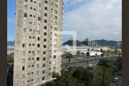 Vista da Sala de apartamento para alugar com 1 quarto, 90m² em Itararé, São Vicente