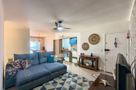 Sala de apartamento para alugar com 2 quartos, 100m² em Vila Caiçara, Praia Grande