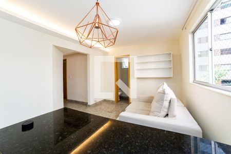 Sala de apartamento para alugar com 2 quartos, 55m² em Serra, Belo Horizonte