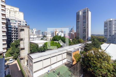 Vista da varanda da sala de apartamento para alugar com 3 quartos, 83m² em Pinheiros, São Paulo