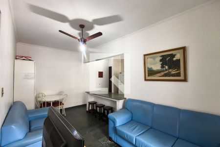 Sala de apartamento para alugar com 2 quartos, 66m² em Guilhermina, Praia Grande